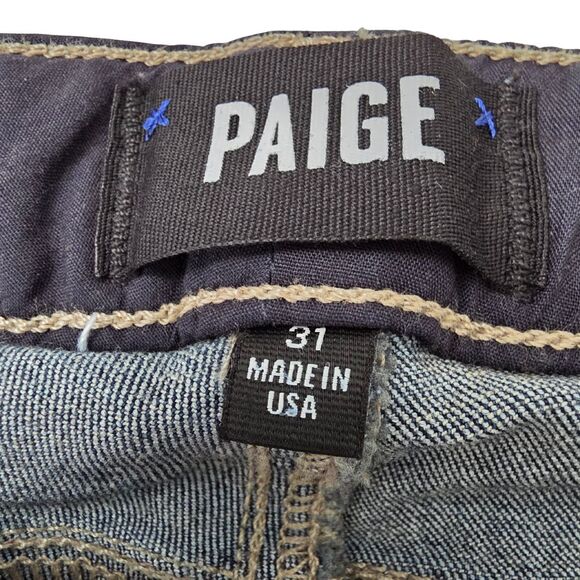 PAIGE Denim Skyline Bootcut Jeans Sz 31 Dark - Picture 7 of 9